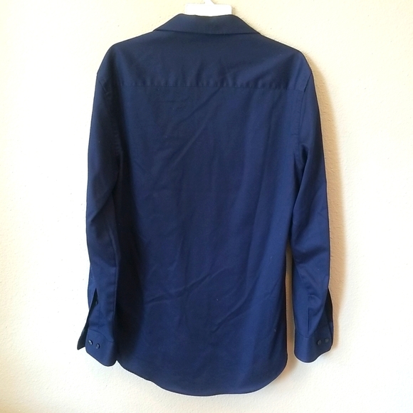 2 for $20 Blue Van Heusen Long Sleeve Button Up Shirt - Picture 2 of 3